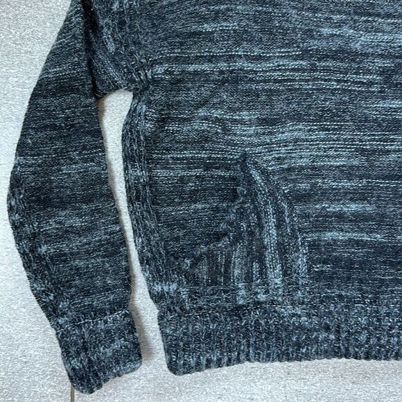 Free People In My Pocket Cropped Boxy Sweater w/ Pockets in Charcoal Grey XS - Picture 5 of 15